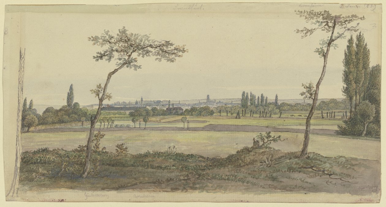 Veduta di Francoforte sul Meno da Carl Morgenstern