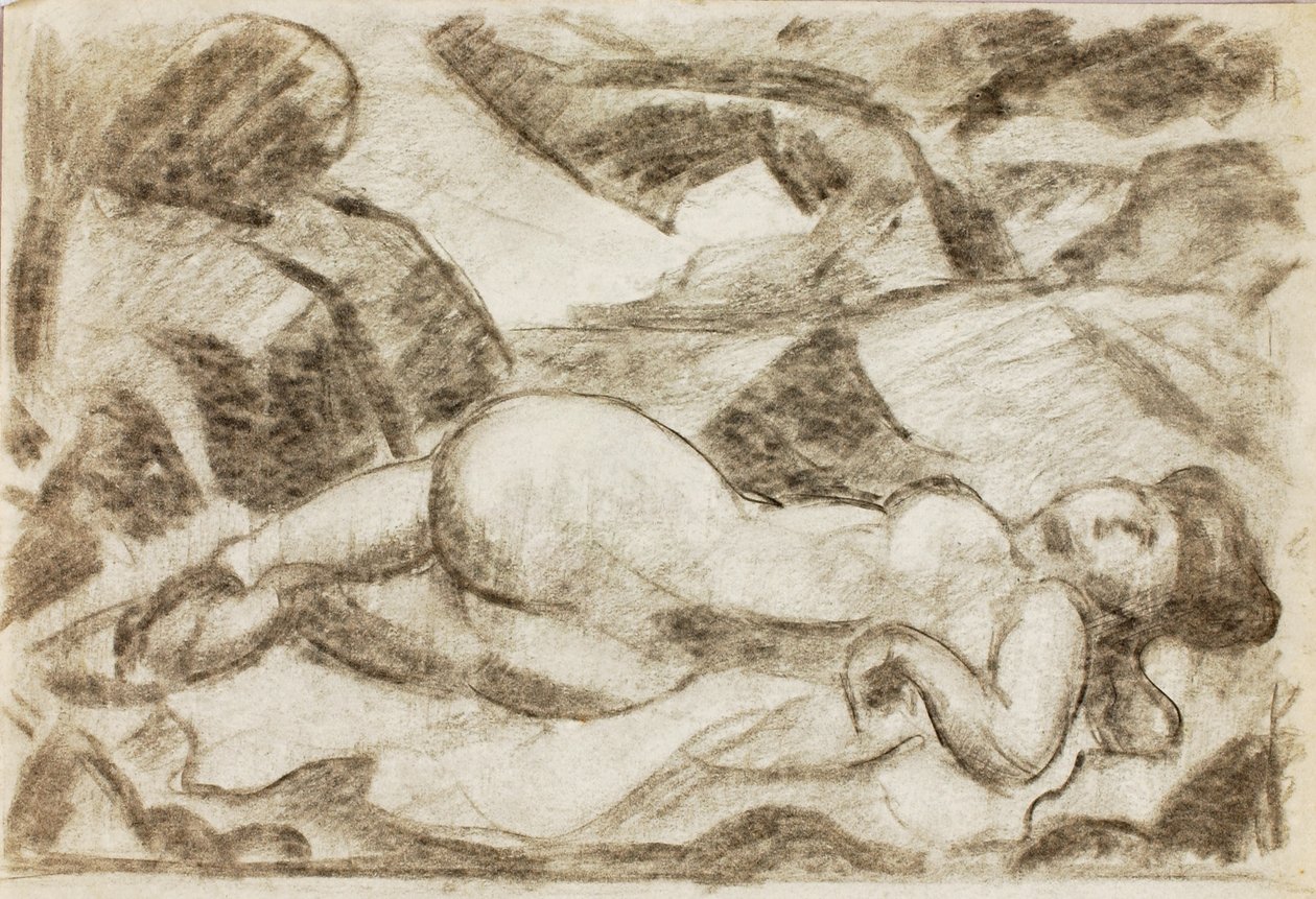 Nudo femminile, sdraiato da Carl Newman