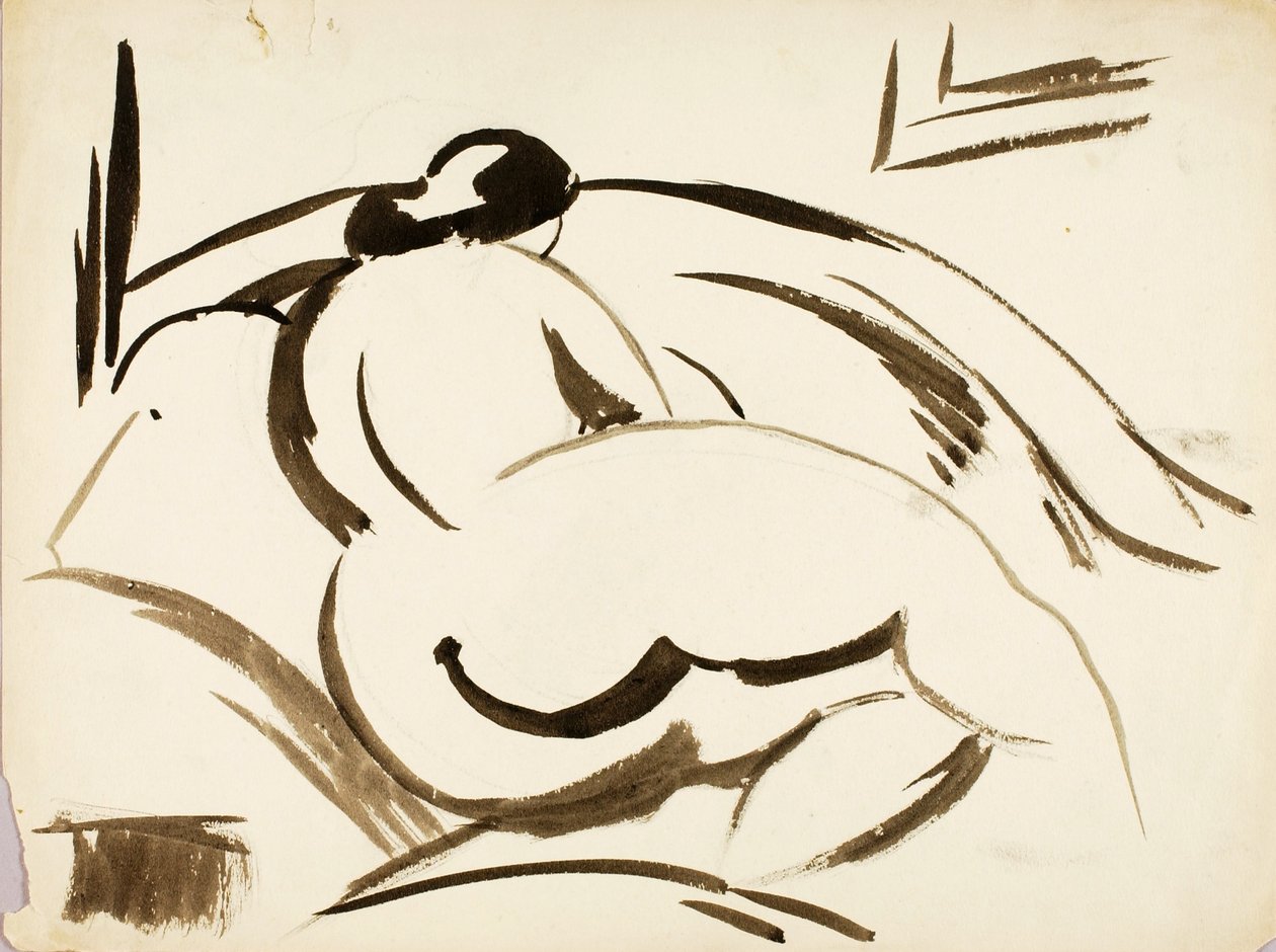 Nudo femminile, sdraiato da Carl Newman
