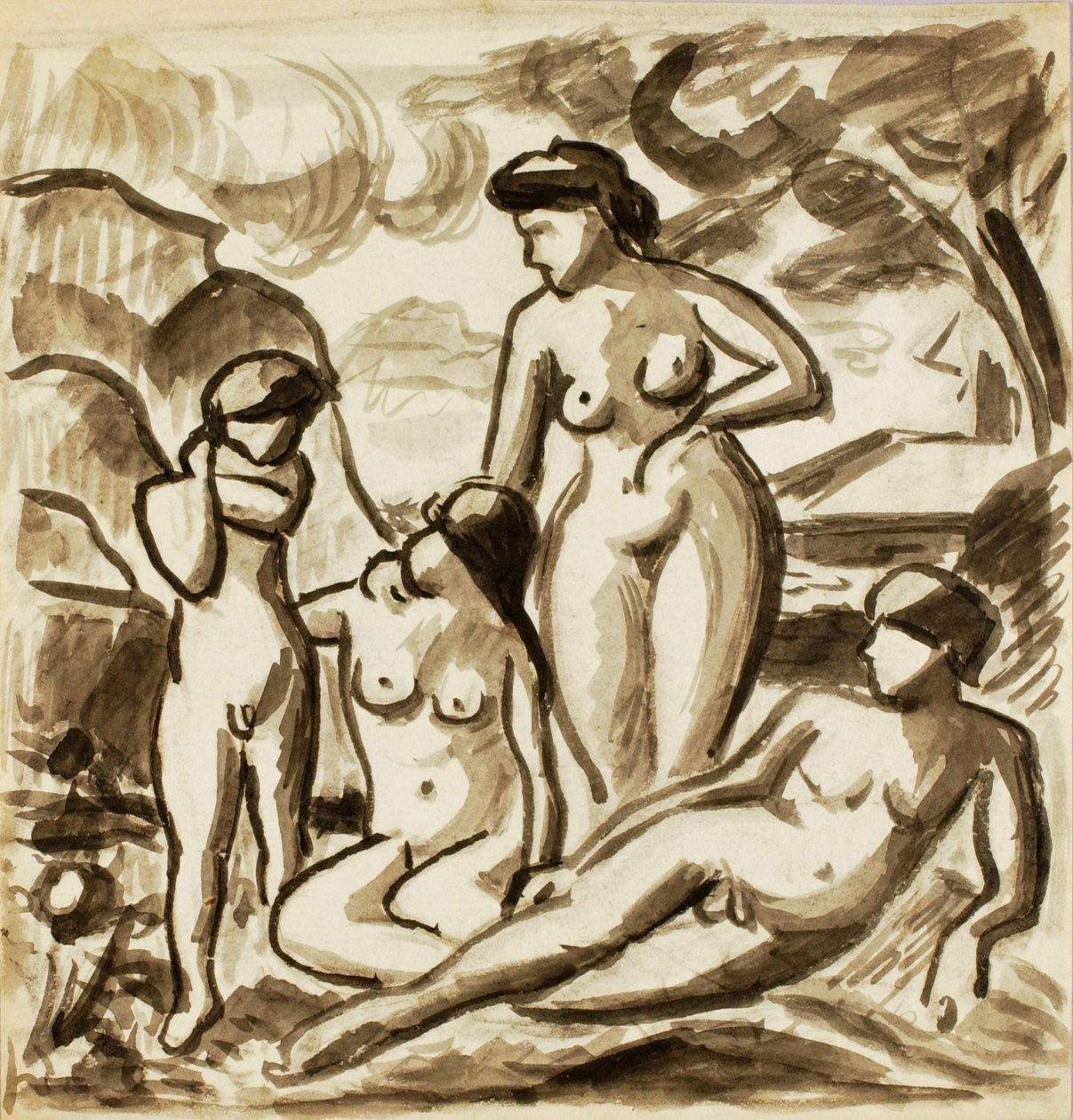 Gruppo di nudi da Carl Newman