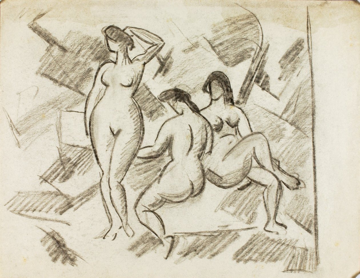 Gruppo di tre nudi femminili da Carl Newman
