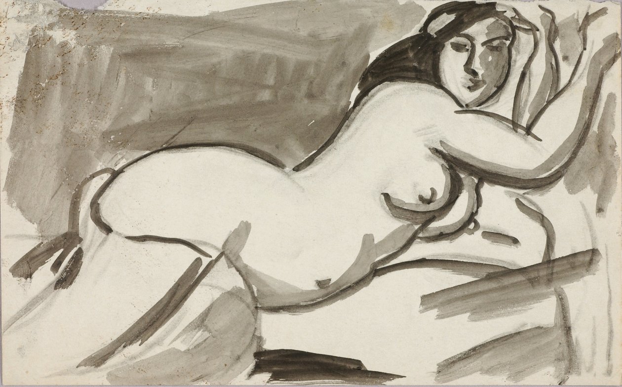 Nudo femminile reclinato da Carl Newman