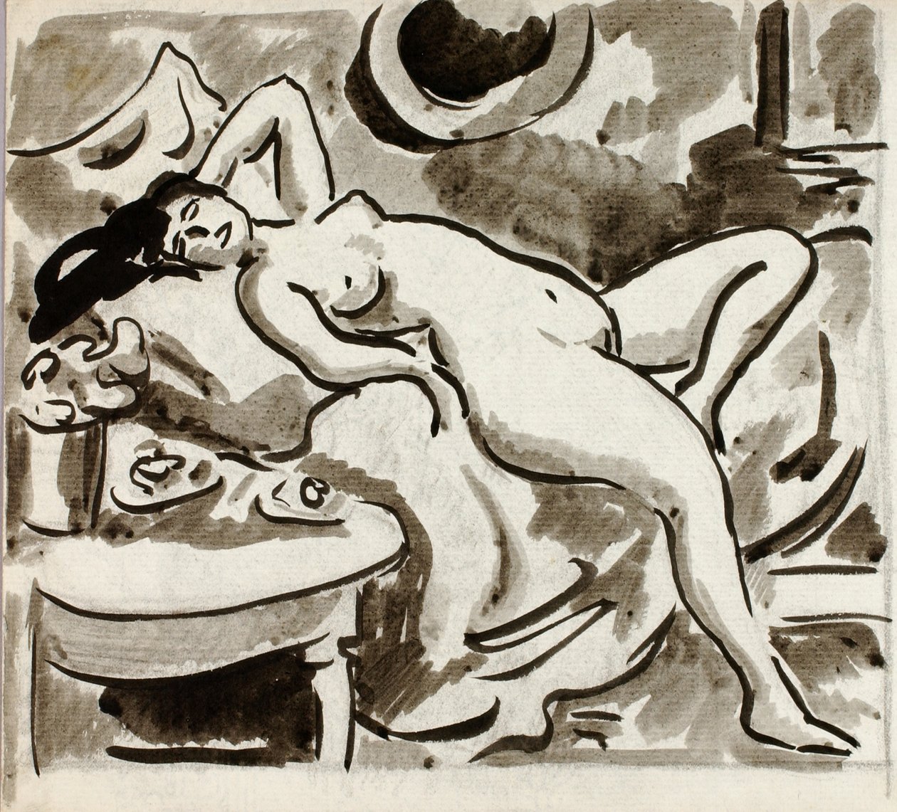 Nudo femminile reclinato da Carl Newman
