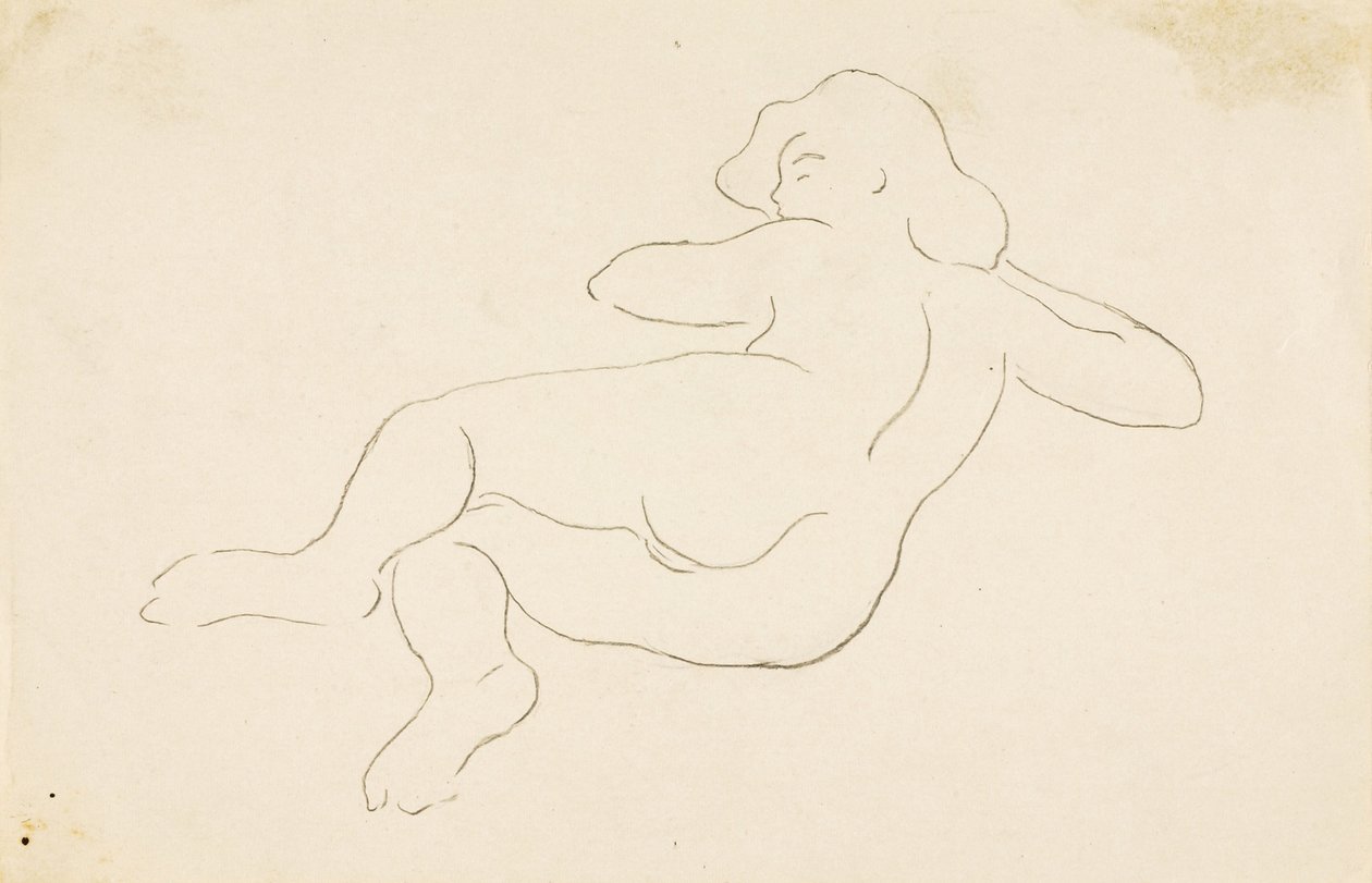 Nudo femminile reclinato da Carl Newman