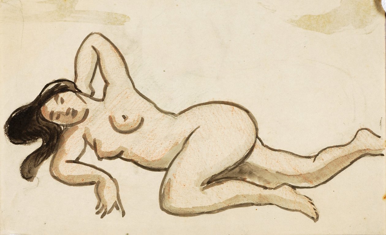 Nudo femminile reclinato da Carl Newman