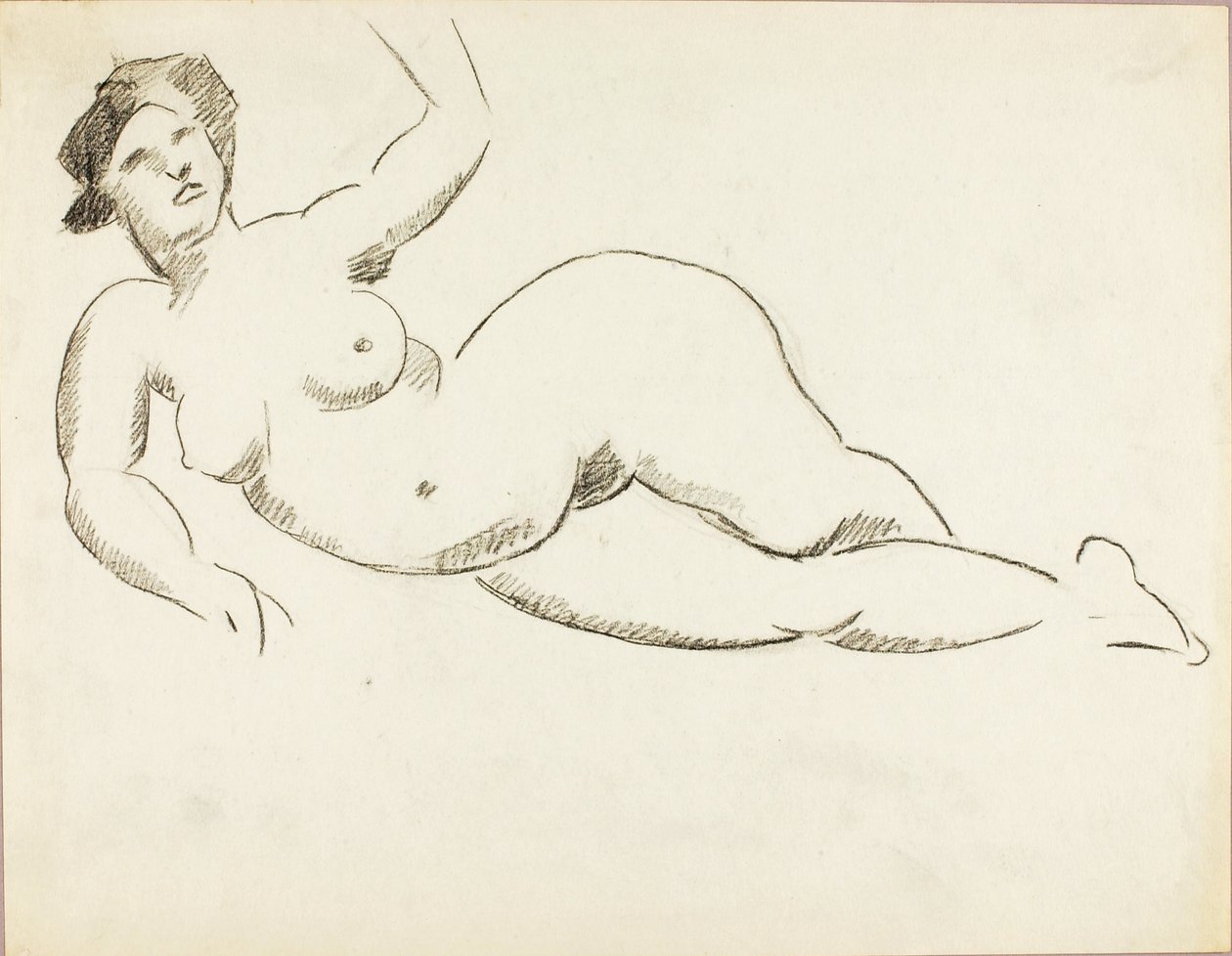 Nudo femminile reclinato da Carl Newman