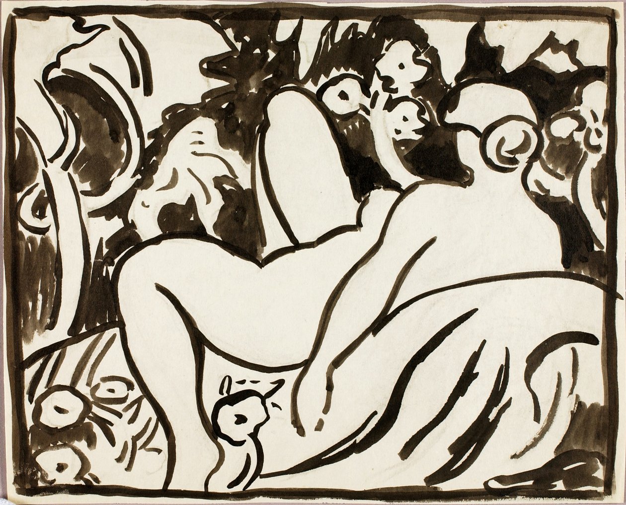 Nudo femminile reclinato da Carl Newman