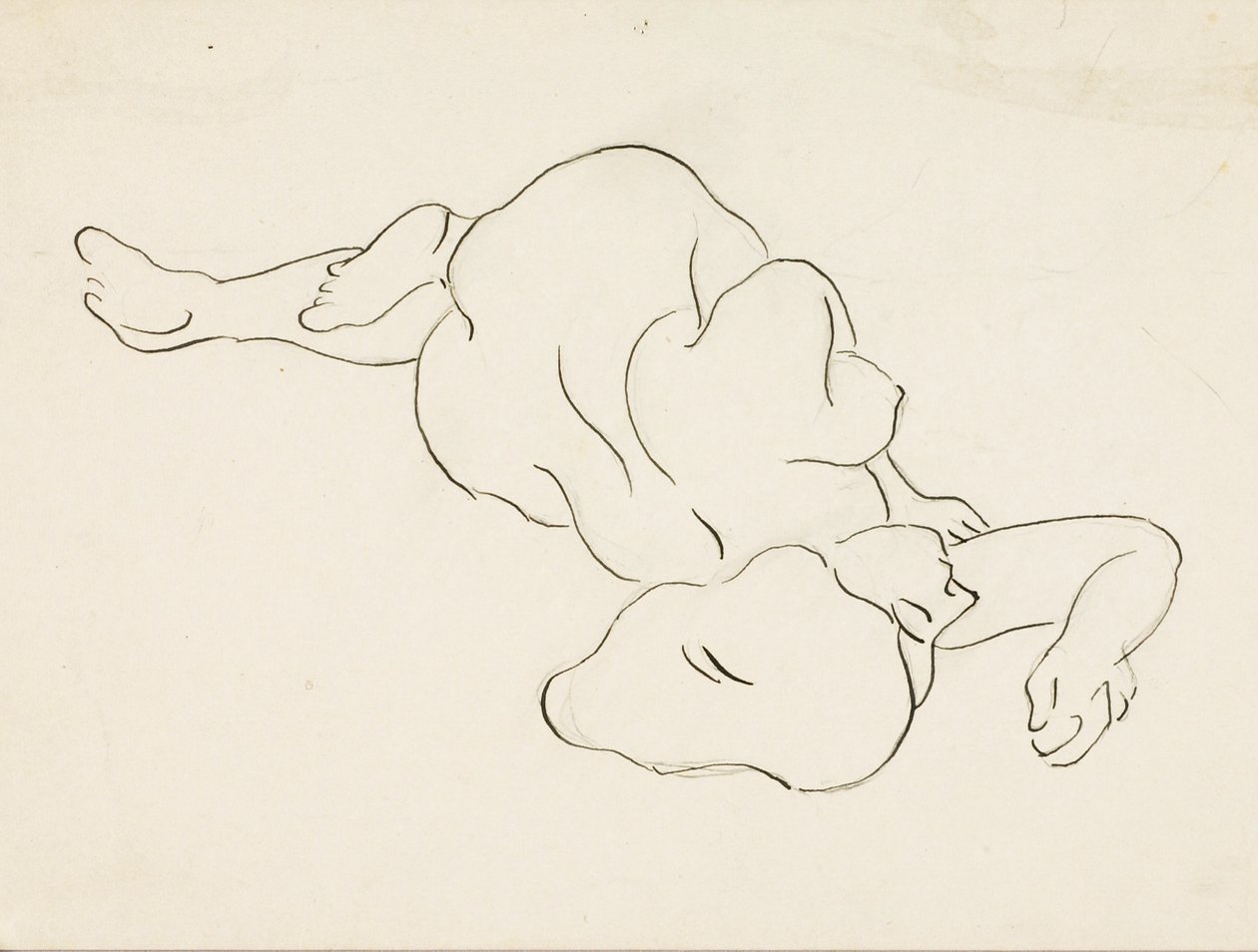 Nudo femminile reclinato da Carl Newman