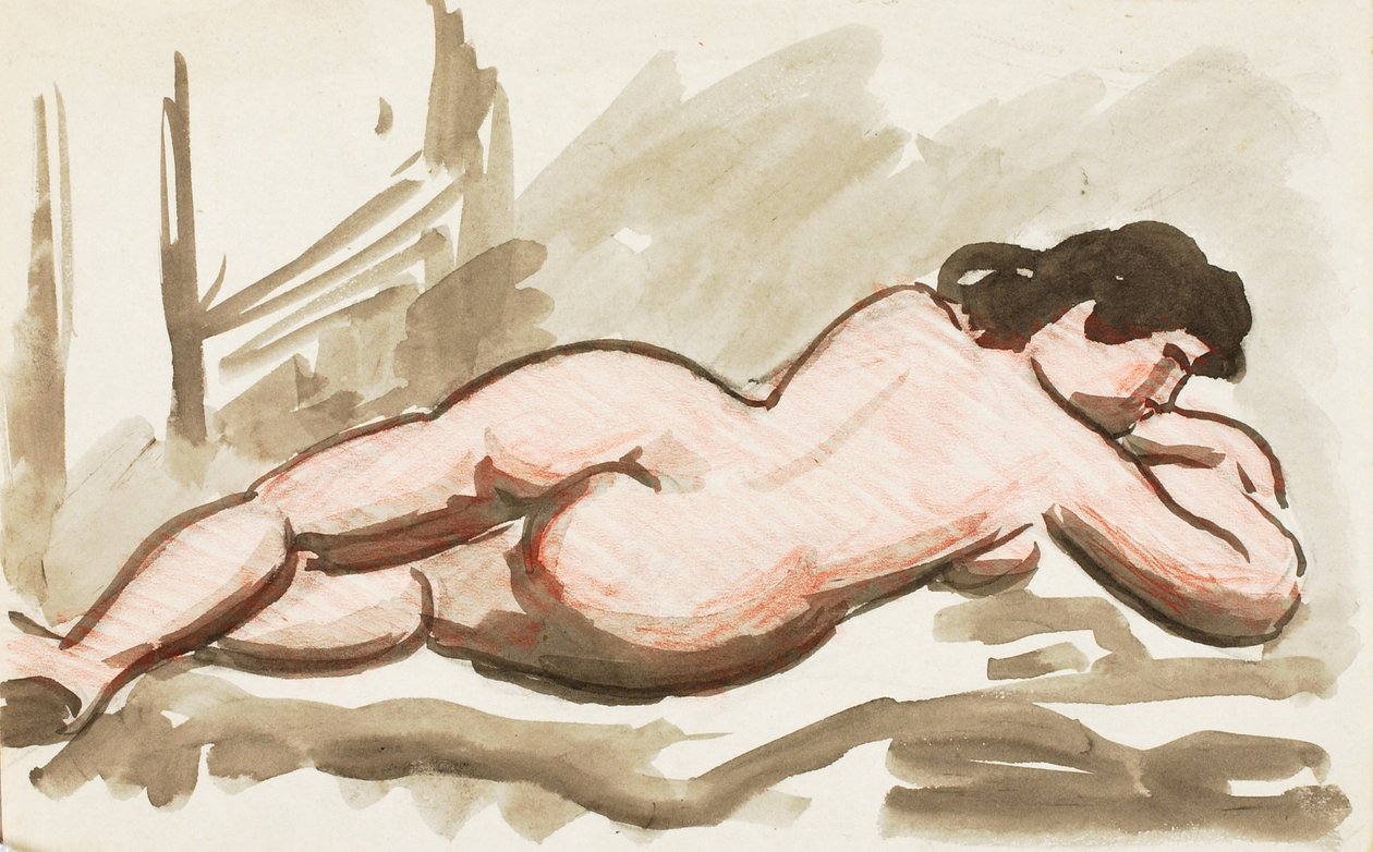 Nudo femminile reclinato da Carl Newman