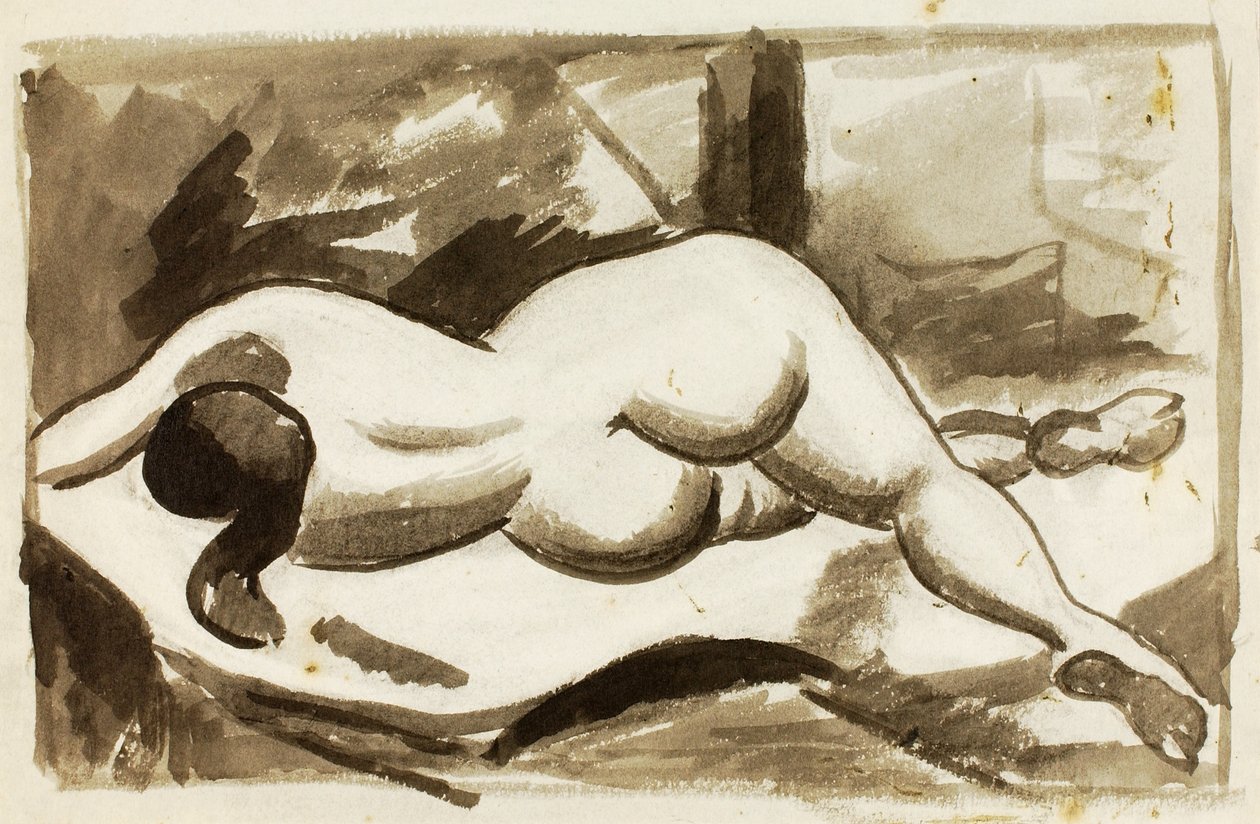Nudo femminile reclinato da Carl Newman