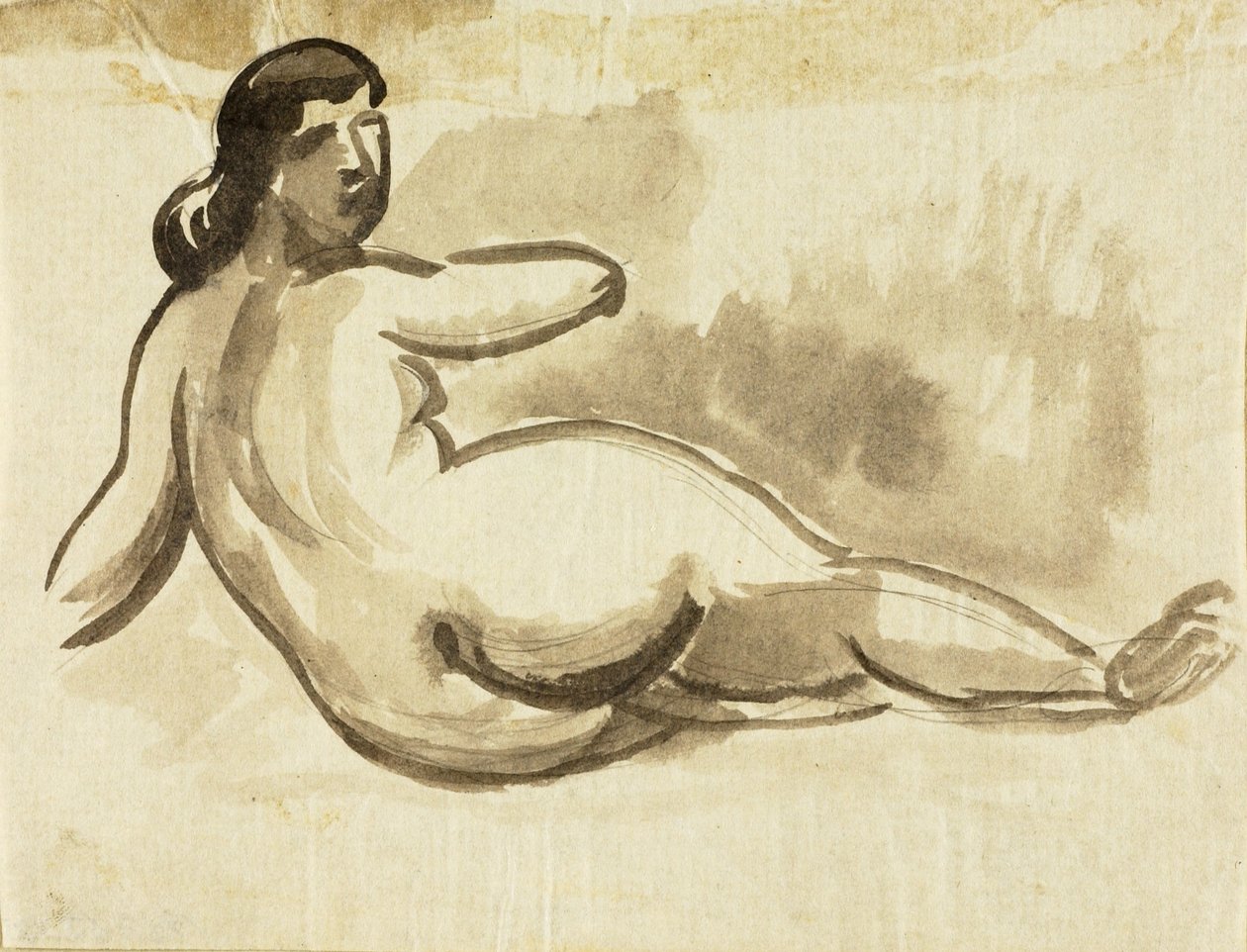 Nudo femminile reclinato da Carl Newman