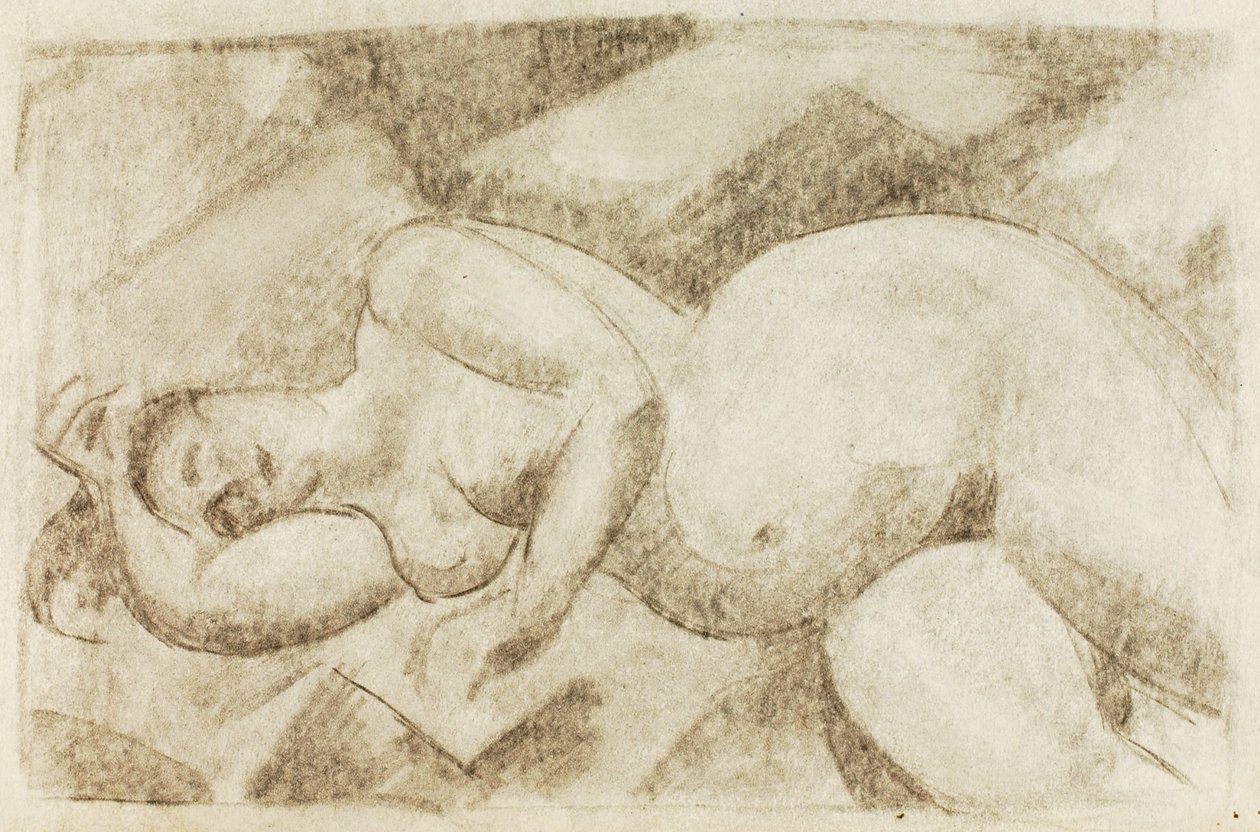 Nudo femminile reclinato da Carl Newman