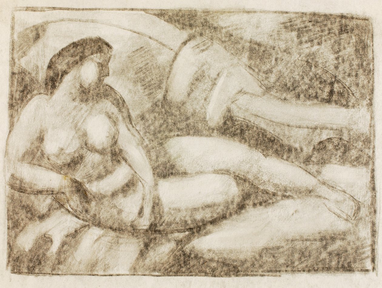 Nudo femminile reclinato da Carl Newman