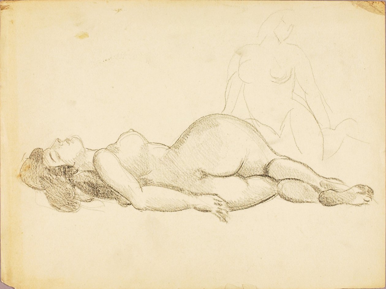 Nudo femminile reclinato da Carl Newman