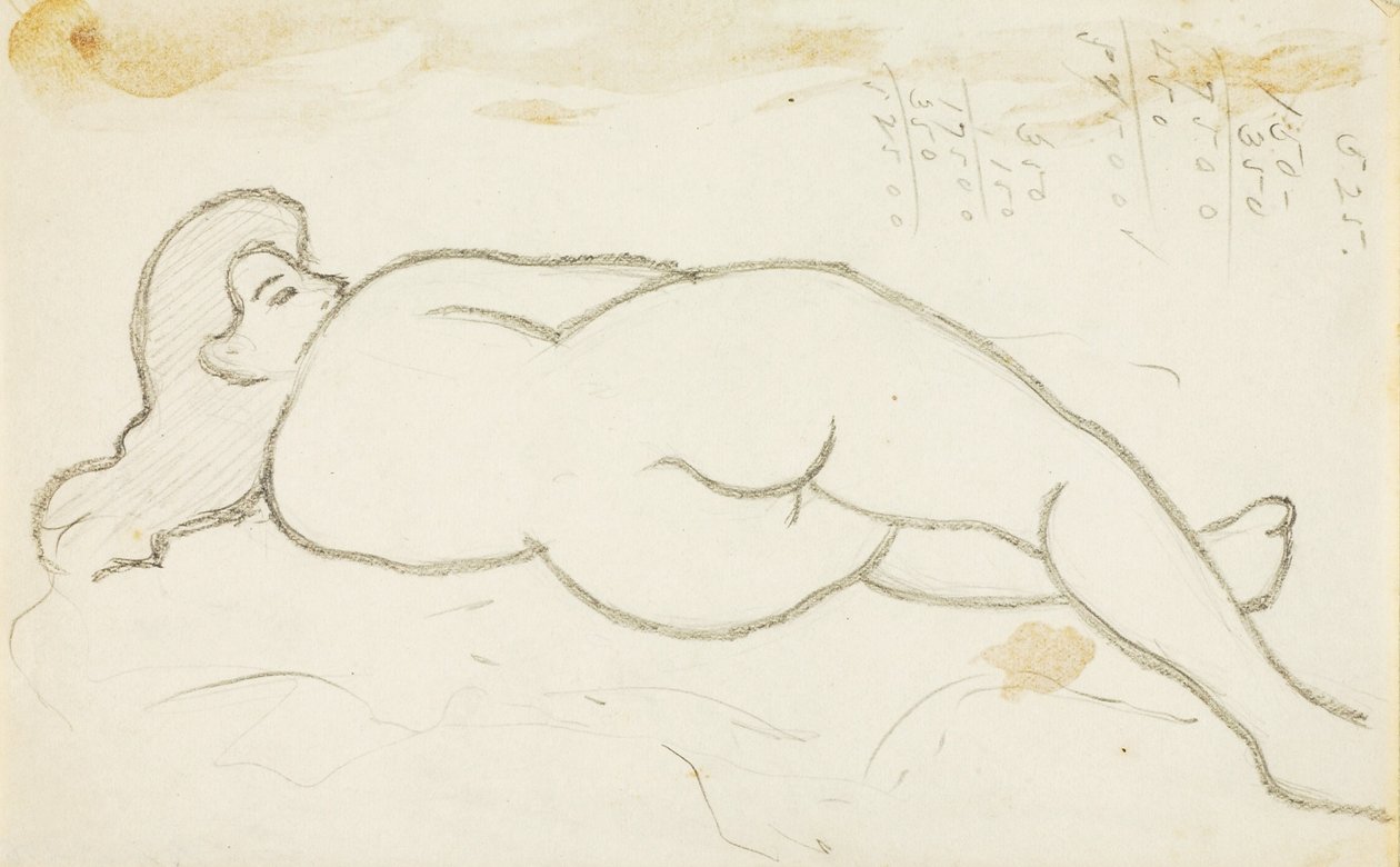 Nudo femminile reclinato da Carl Newman