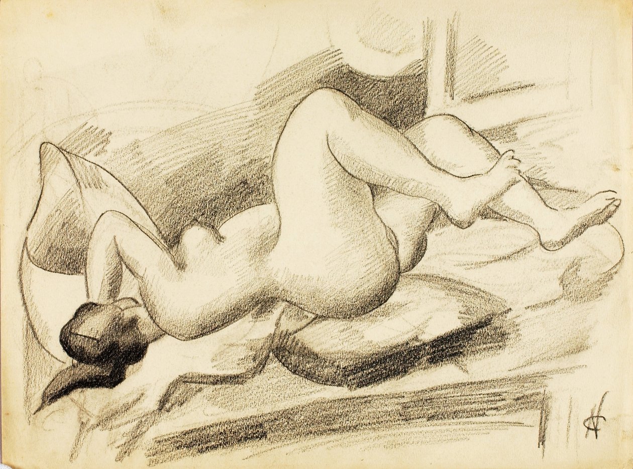 Nudo femminile reclinato da Carl Newman