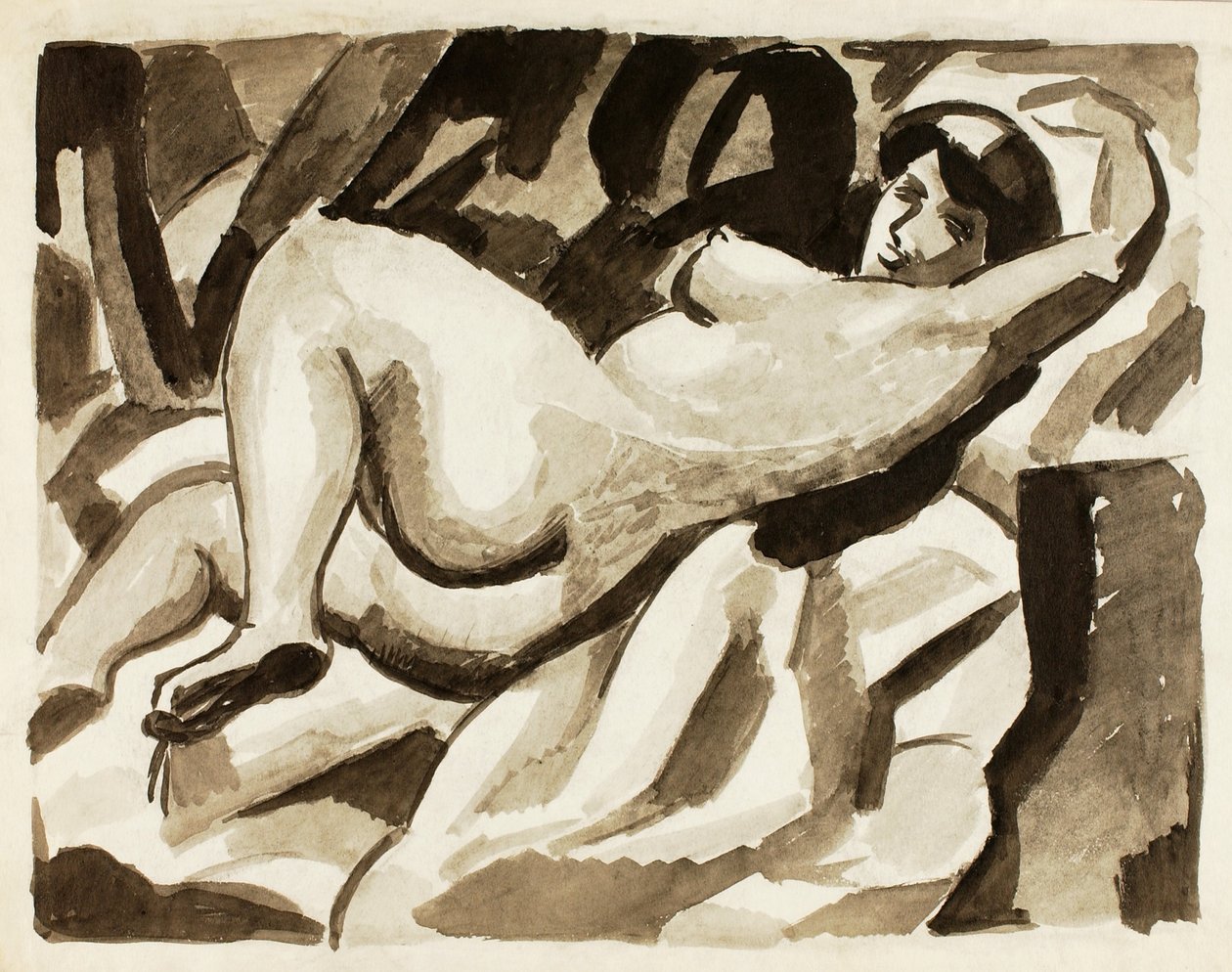 Nudo femminile reclinato da Carl Newman