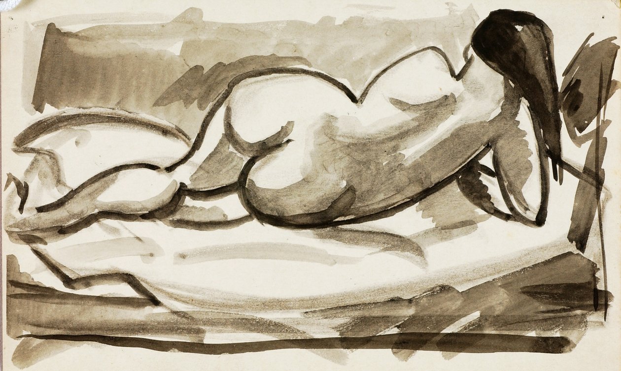 Nudo femminile reclinato da Carl Newman