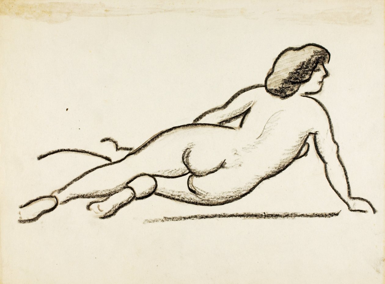 Nudo femminile reclinato da Carl Newman