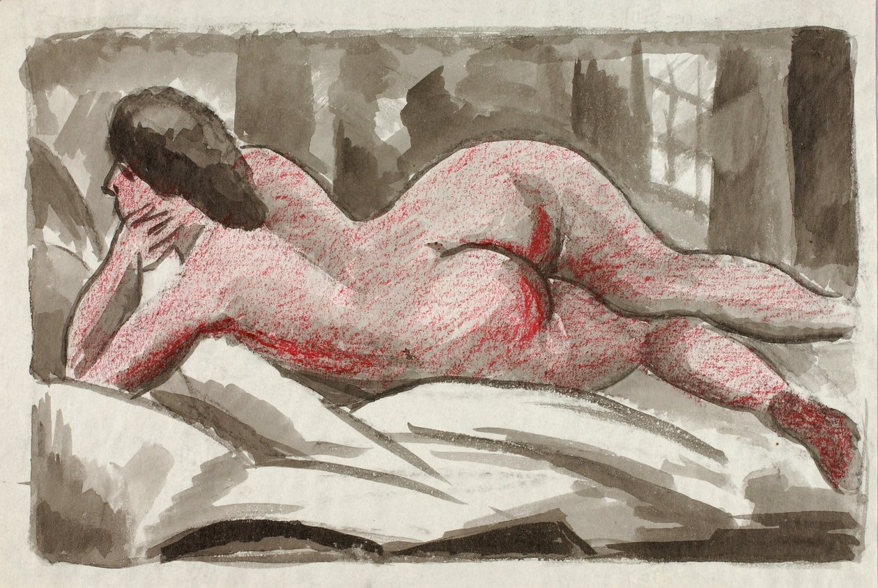 Nudo femminile reclinato da Carl Newman