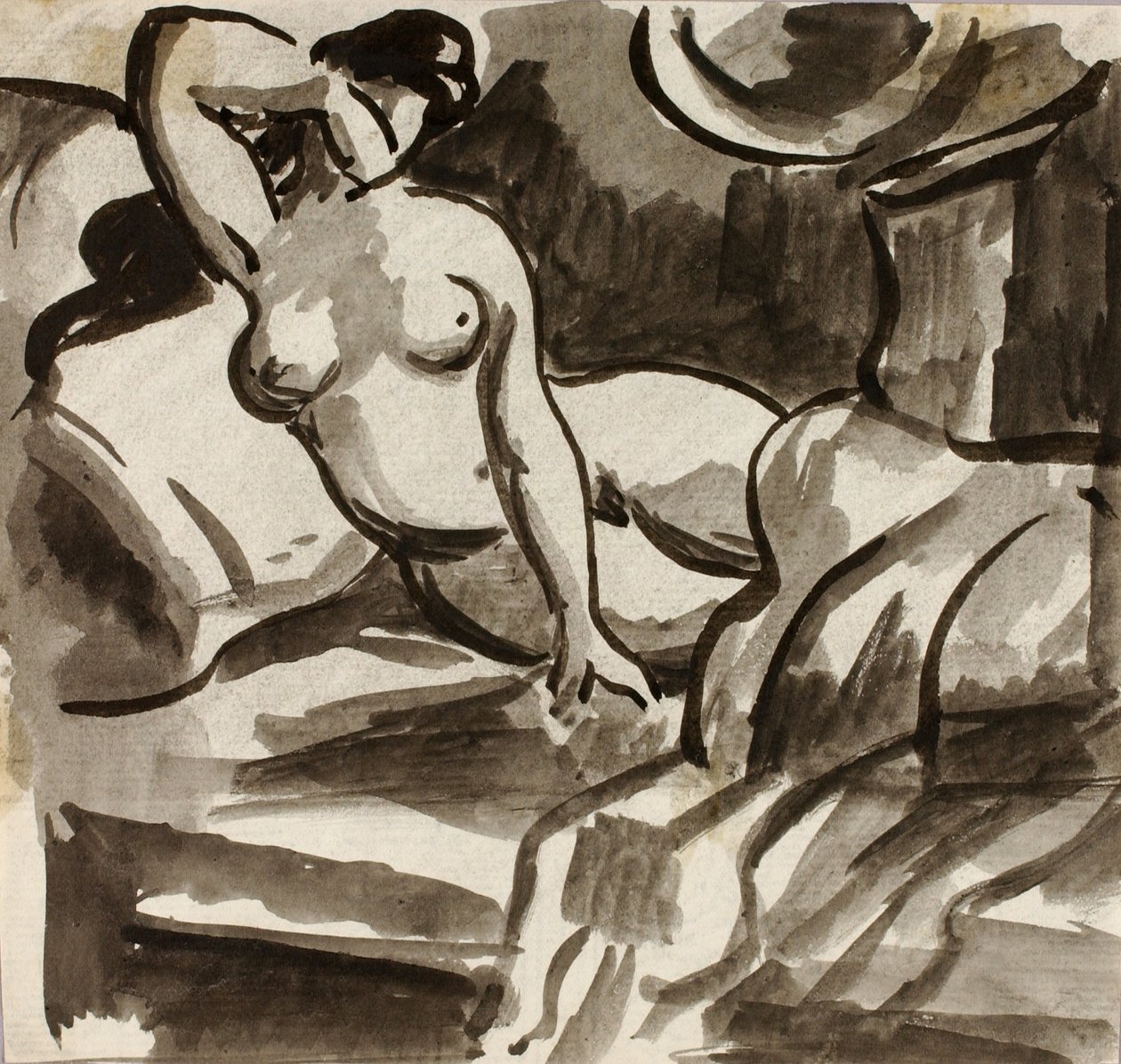 Nudo femminile reclinato da Carl Newman