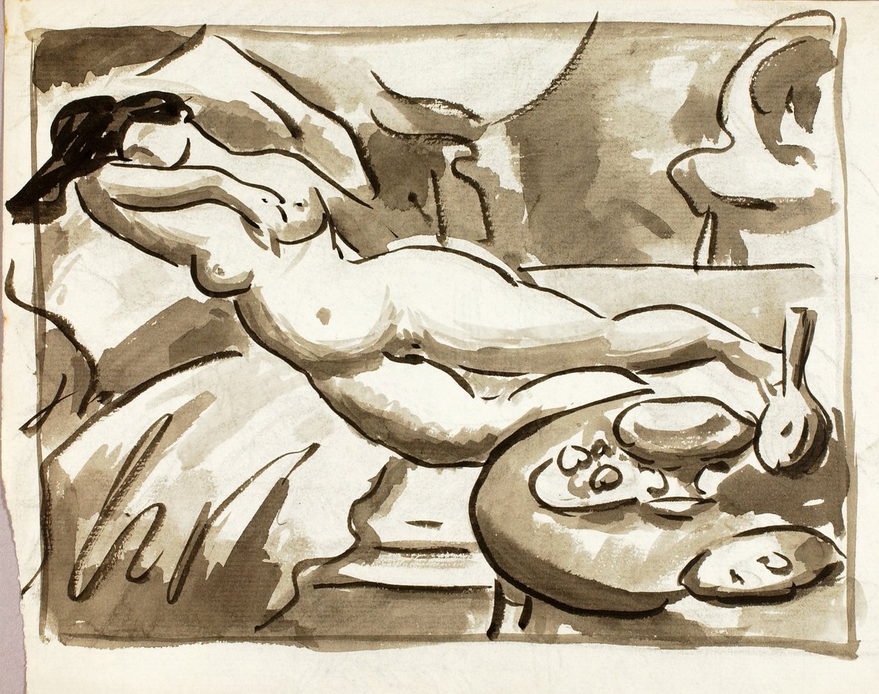 Nudo femminile reclinato da Carl Newman