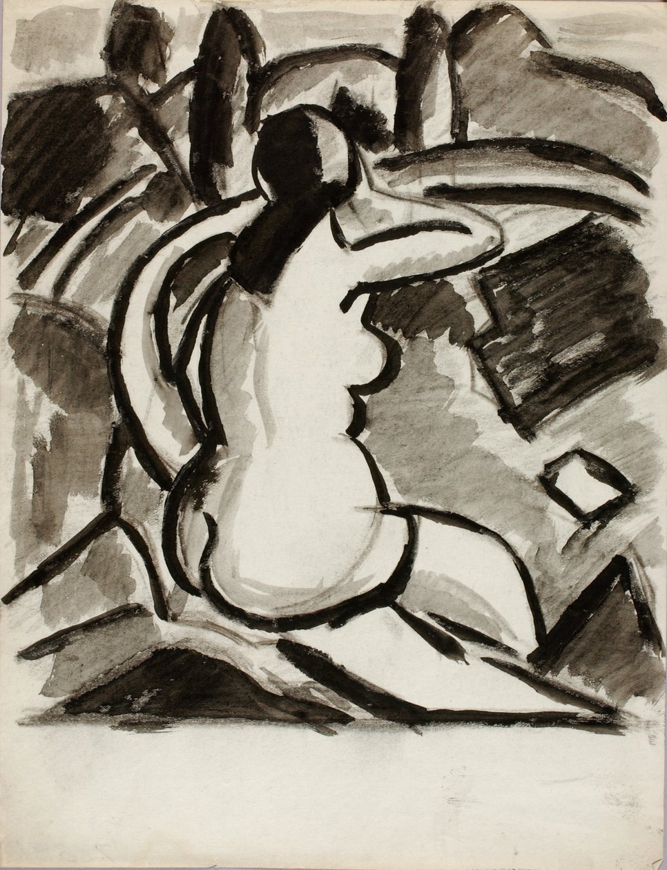 Nudo femminile seduto da Carl Newman
