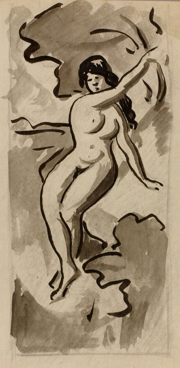Nudo femminile seduto da Carl Newman
