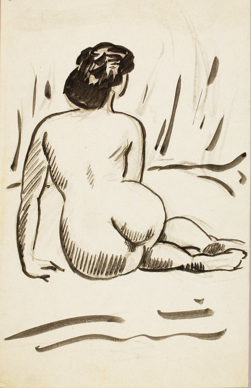 Nudo seduto da Carl Newman