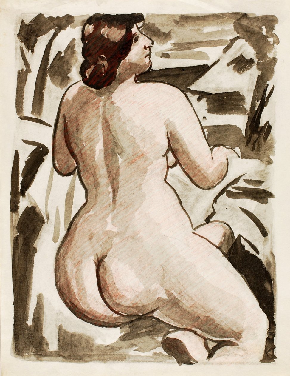 Nudo femminile in piedi da Carl Newman