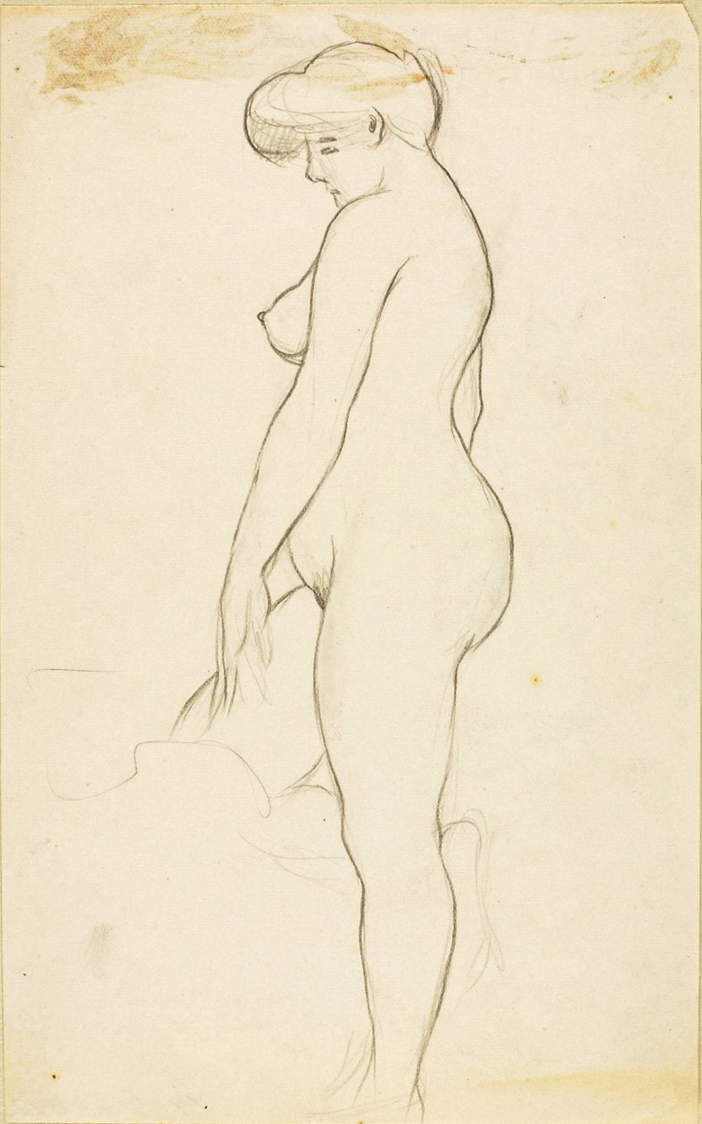 Nudo femminile in piedi da Carl Newman