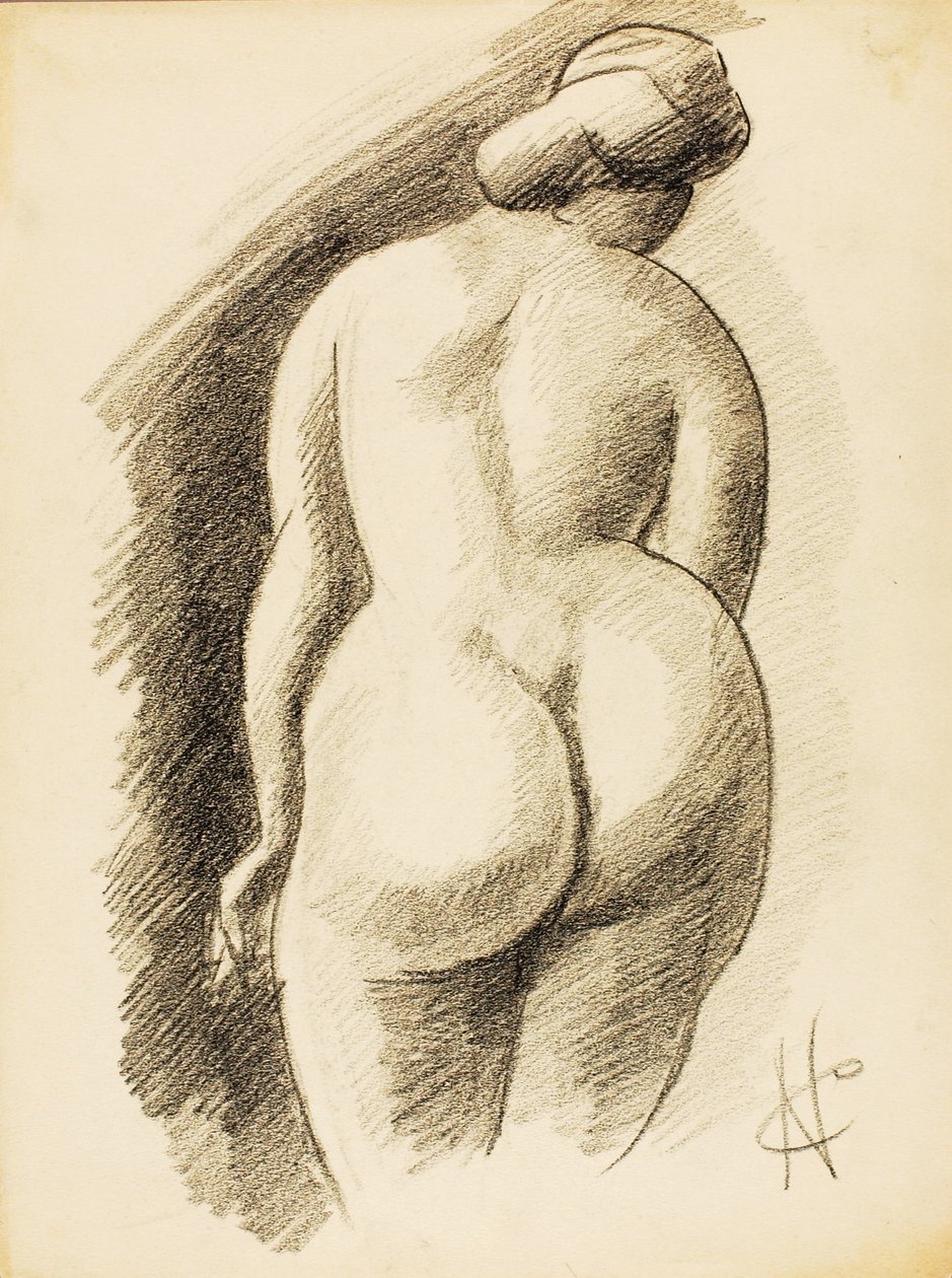 Nudo femminile in piedi da Carl Newman