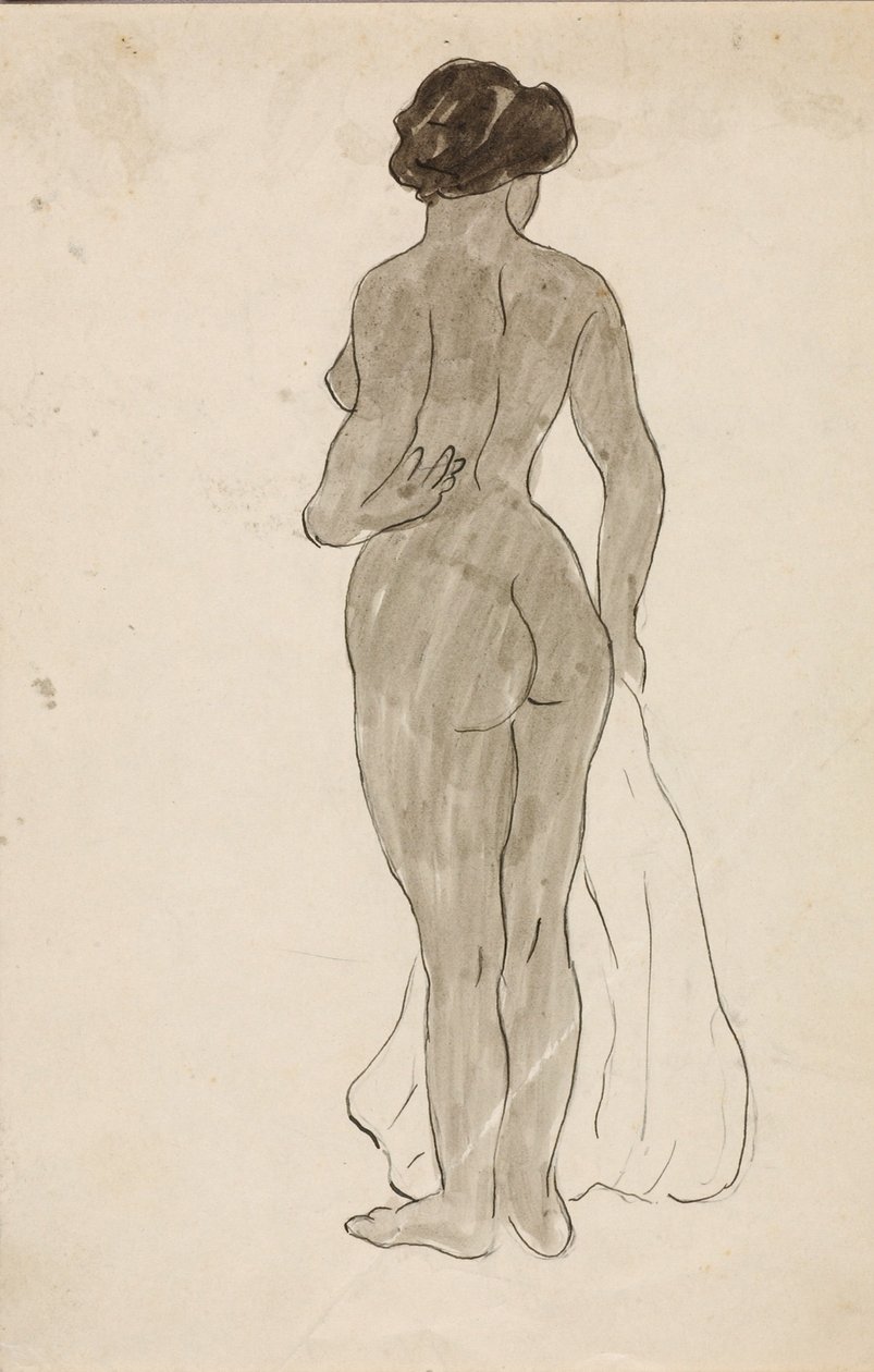 Nudo femminile in piedi da Carl Newman