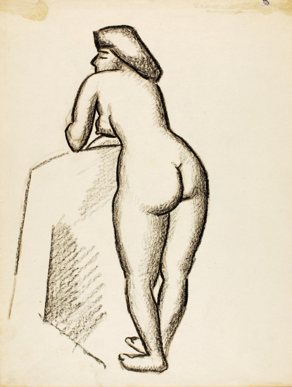 Nudo femminile in piedi da Carl Newman