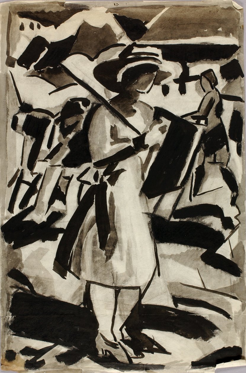 Figura di donna in piedi da Carl Newman
