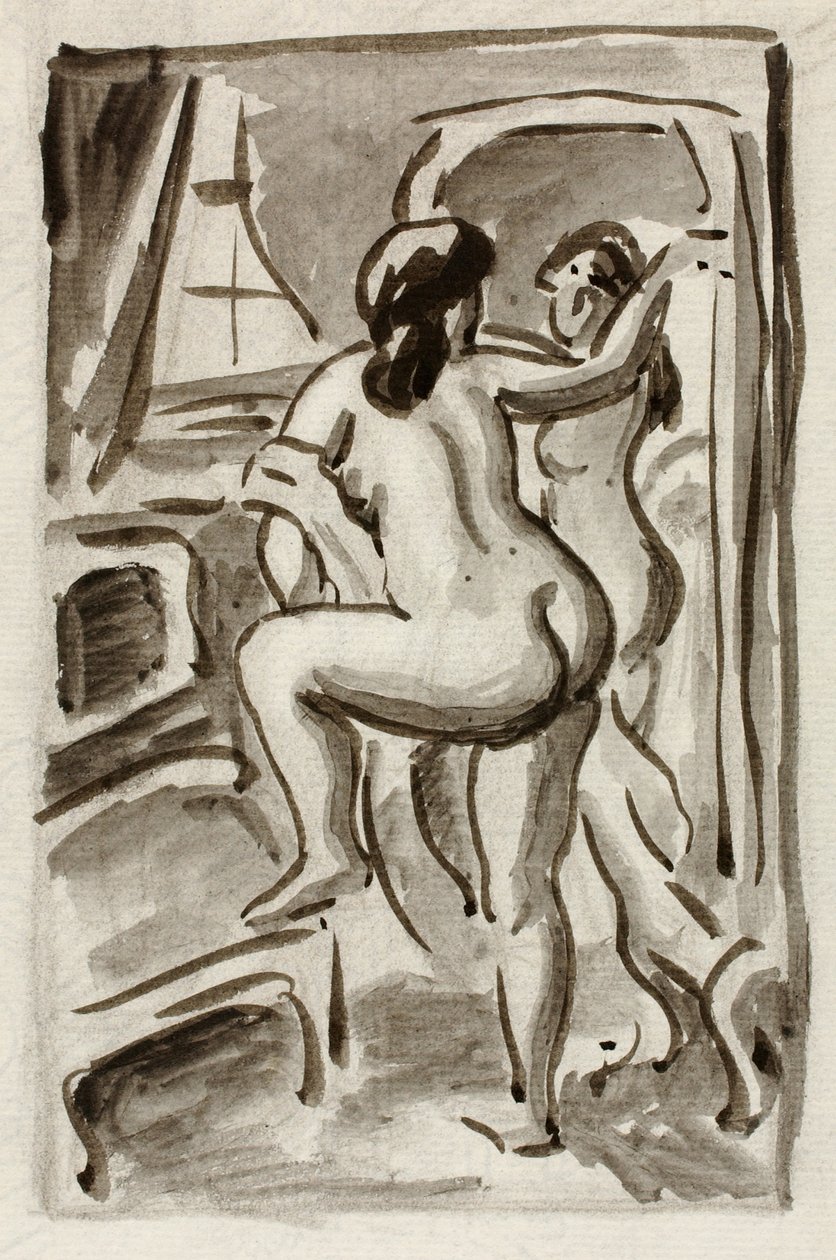 Due nudi femminili in piedi da Carl Newman