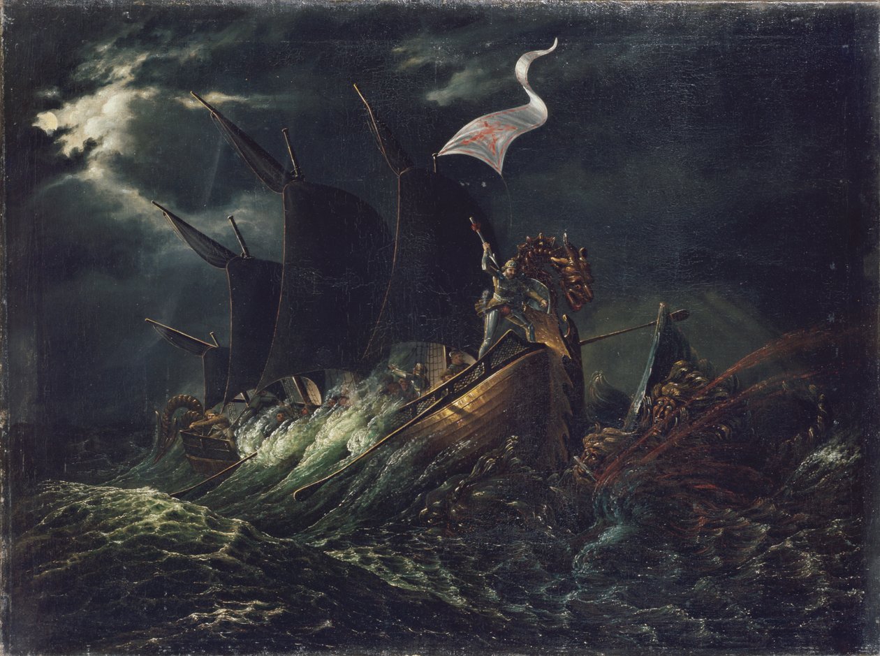 Frithjof uccide due troll oceanici da Carl Peter Lehmann