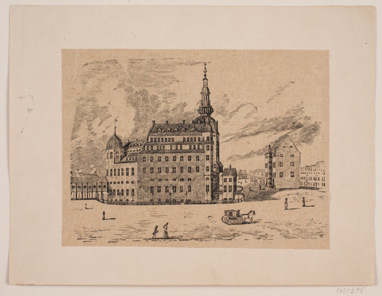 Castello di Copenaghen da Carl Peter Theodor Rothweiler