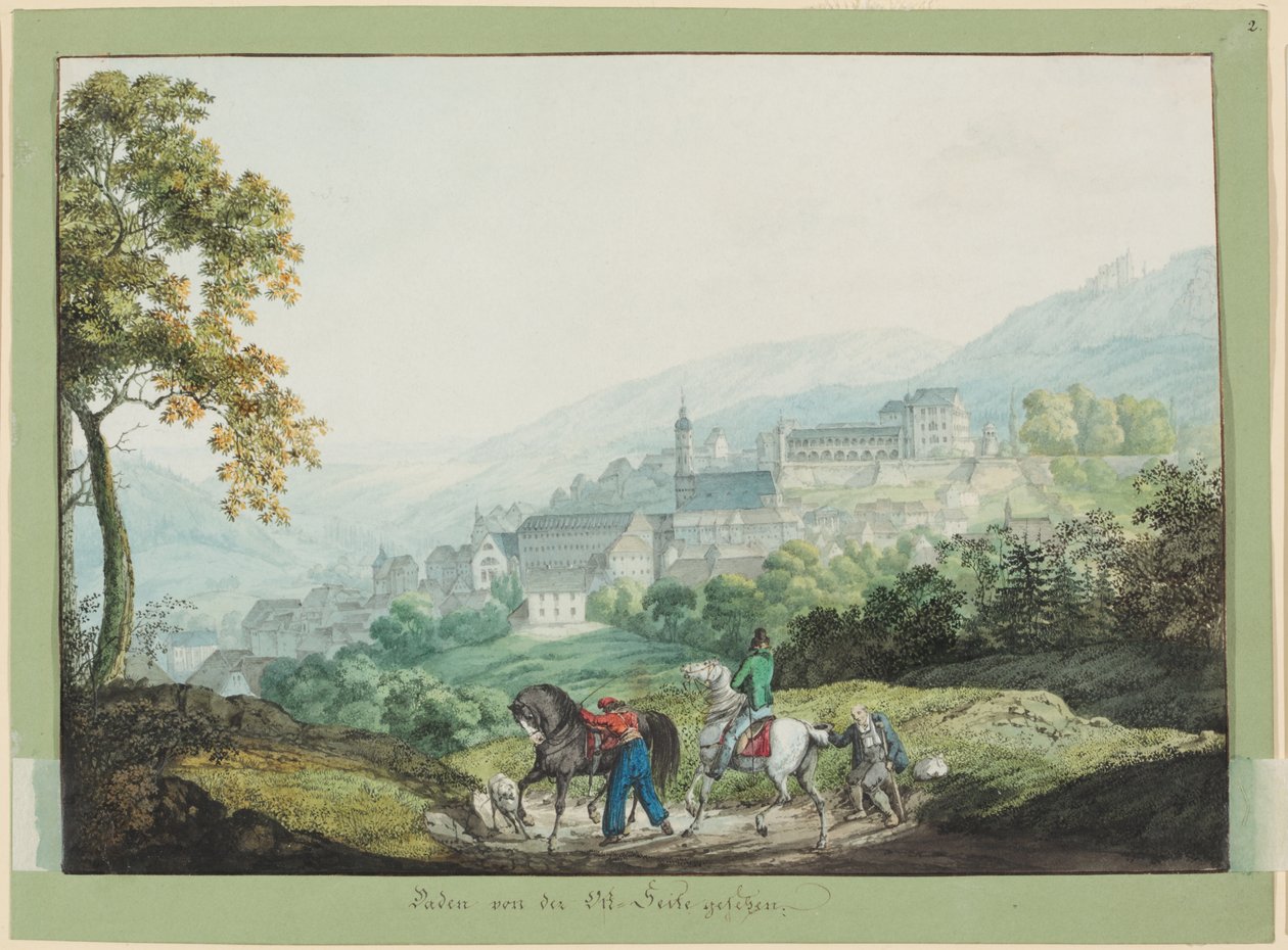 Baden visto dal lato orientale da Carl Philipp Fohr