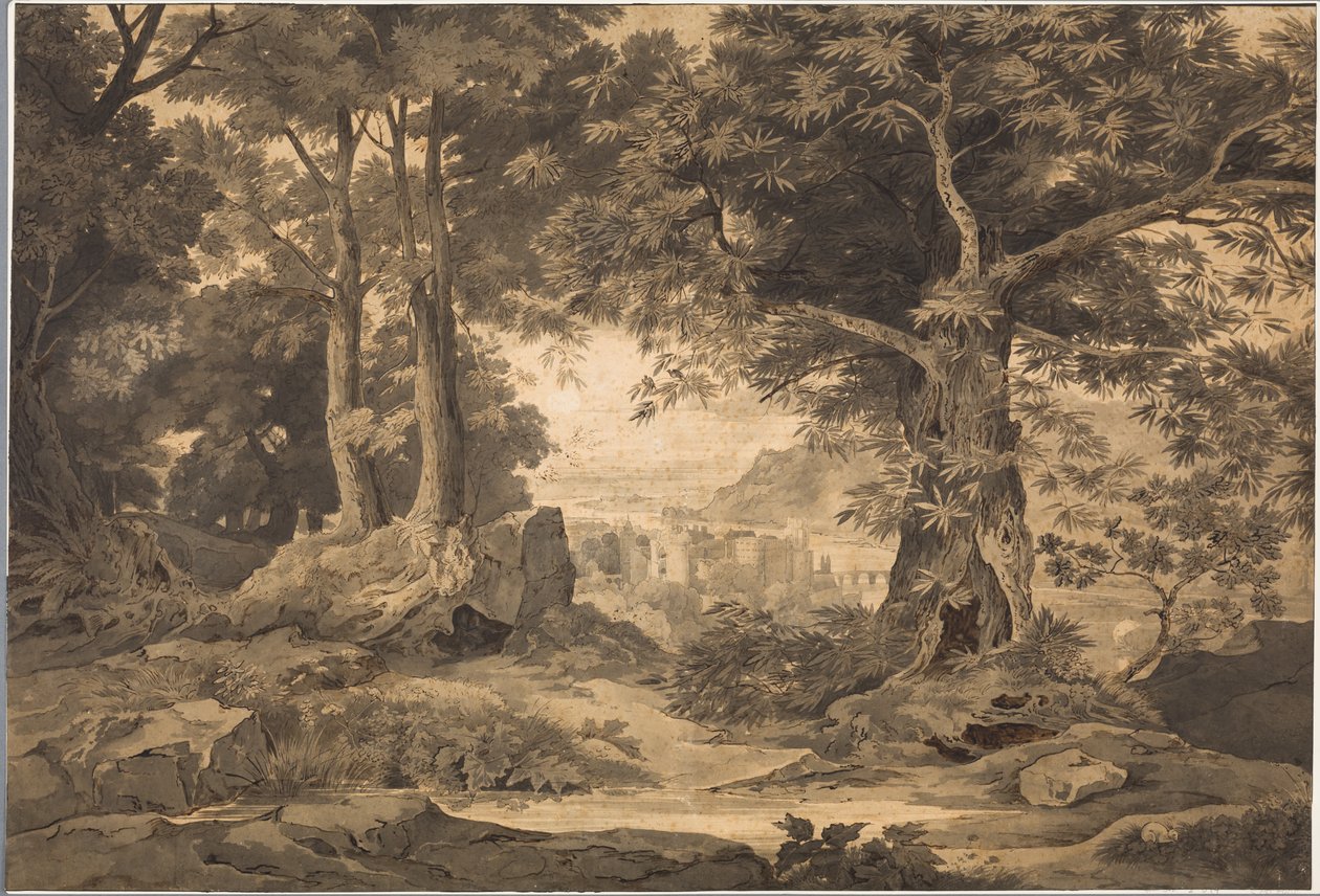 Heidelberg, con il suo incantevole panorama in lontananza da Carl Philipp Fohr