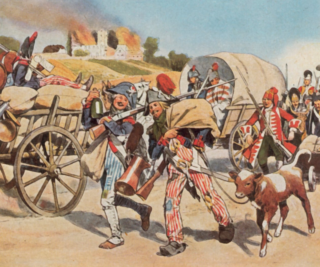 Soldati rivoluzionari francesi nel Palatinato da Carl Rochling