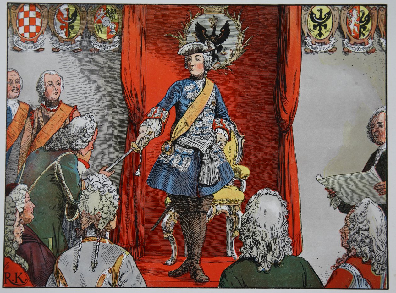 Omaggio degli stati della Slesia, 17 novembre 1741 da Carl Röchling