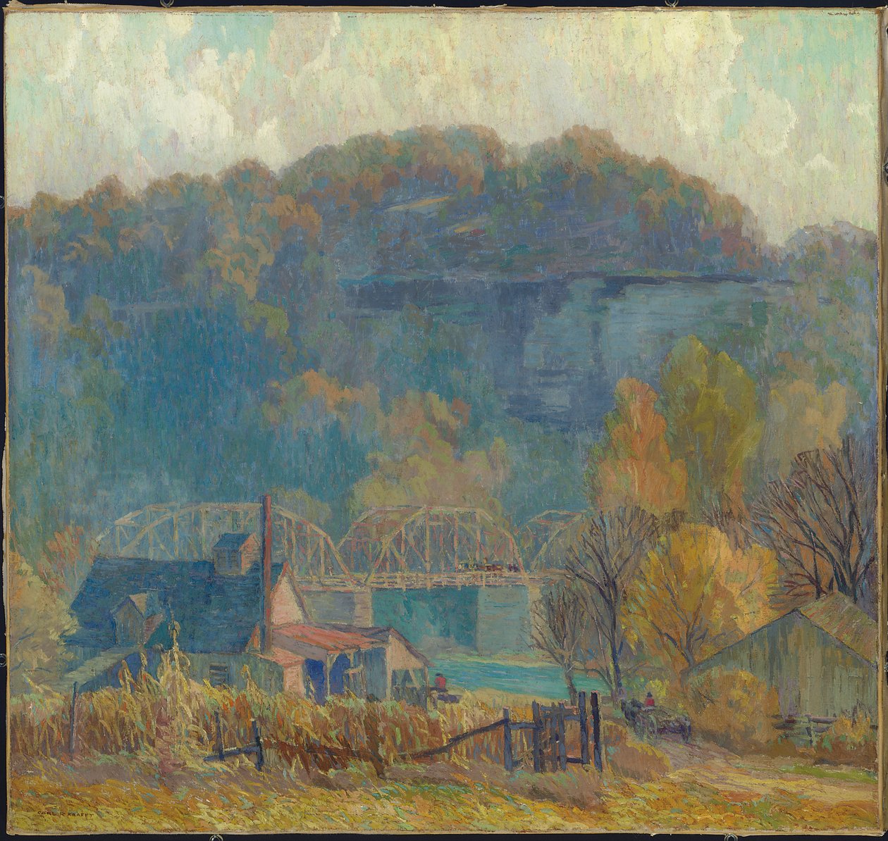 La scogliera al mattino, Ozarks da Carl Rudolph Krafft