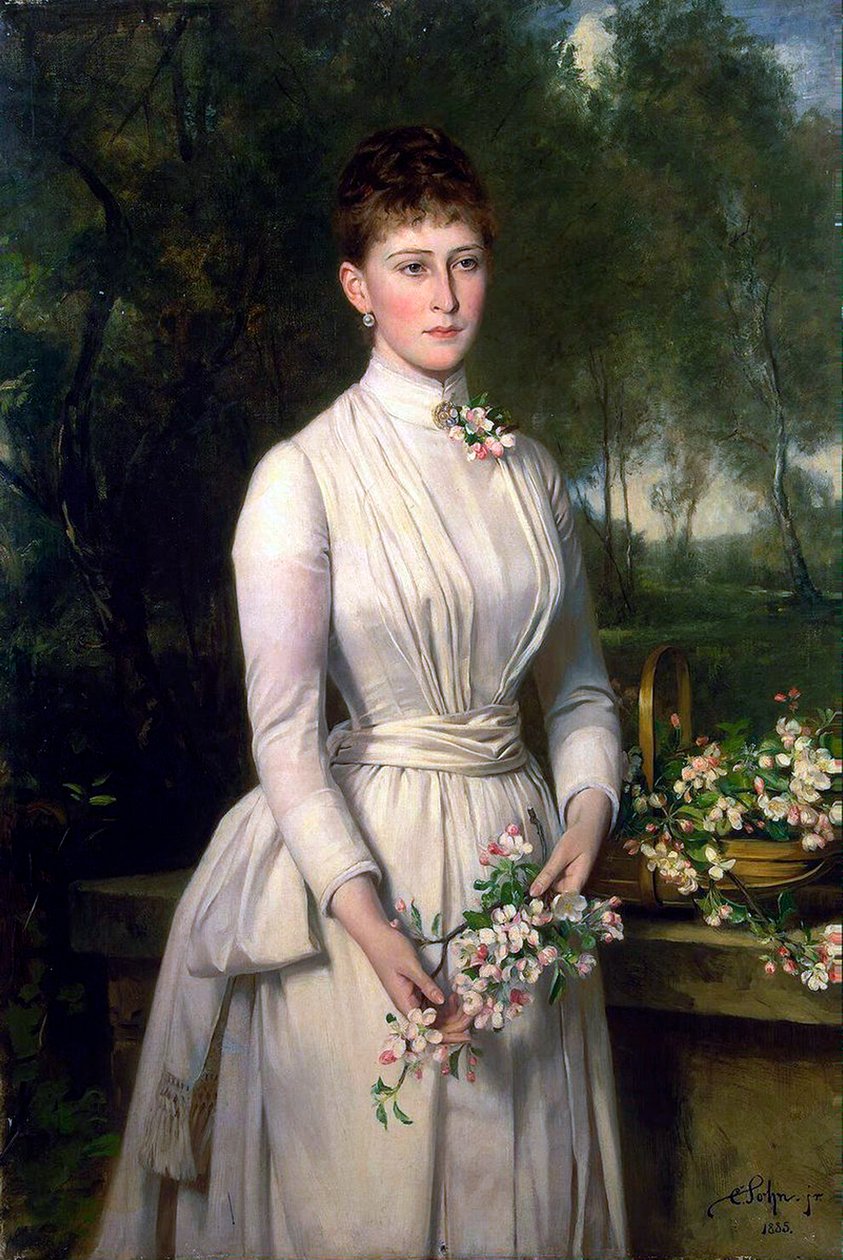 Ritratto della granduchessa Elizaveta Fyodorovna, 1864-1918, 1885 da Carl Rudolph Sohn