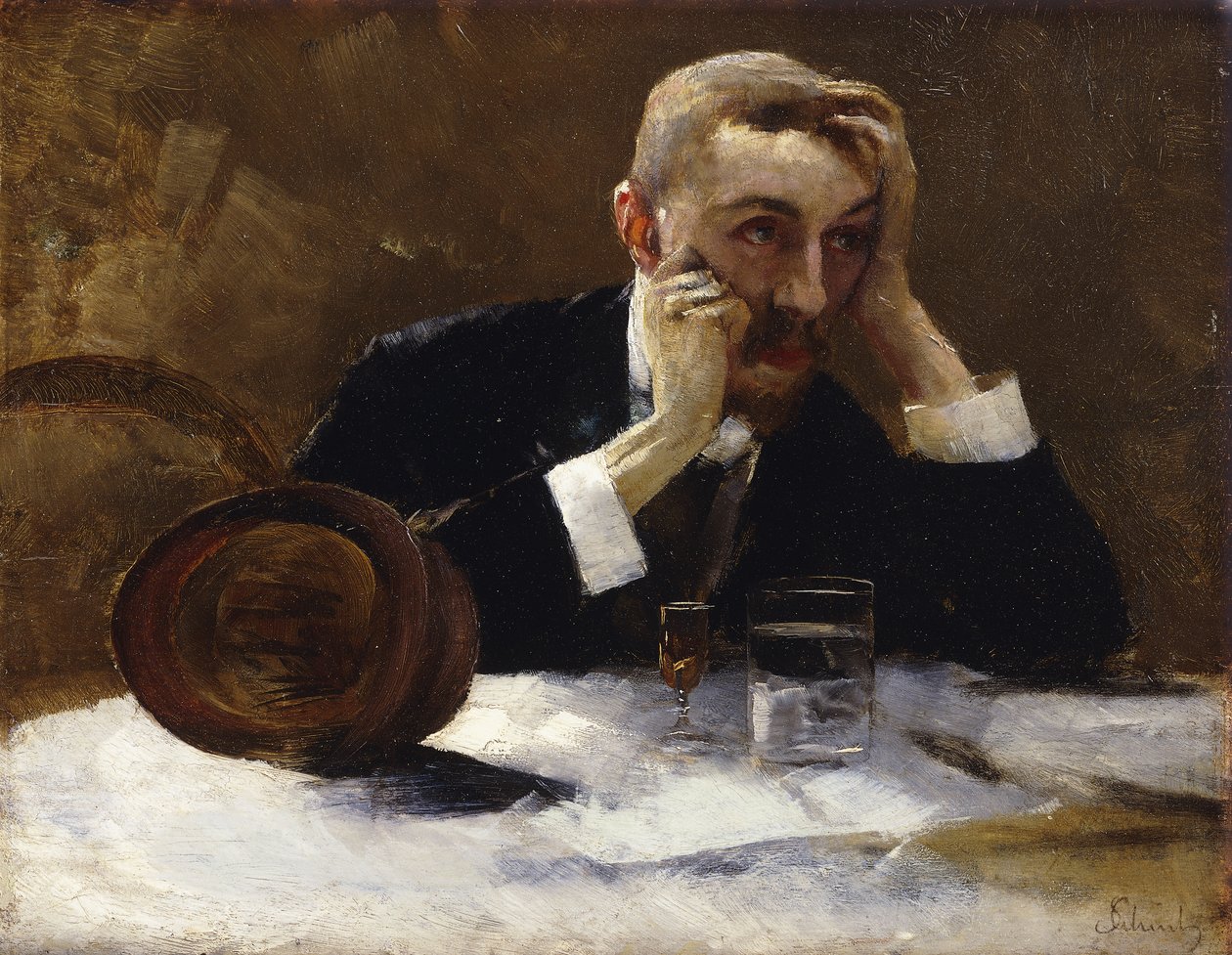 Tardo autoritratto da Carl Schuch