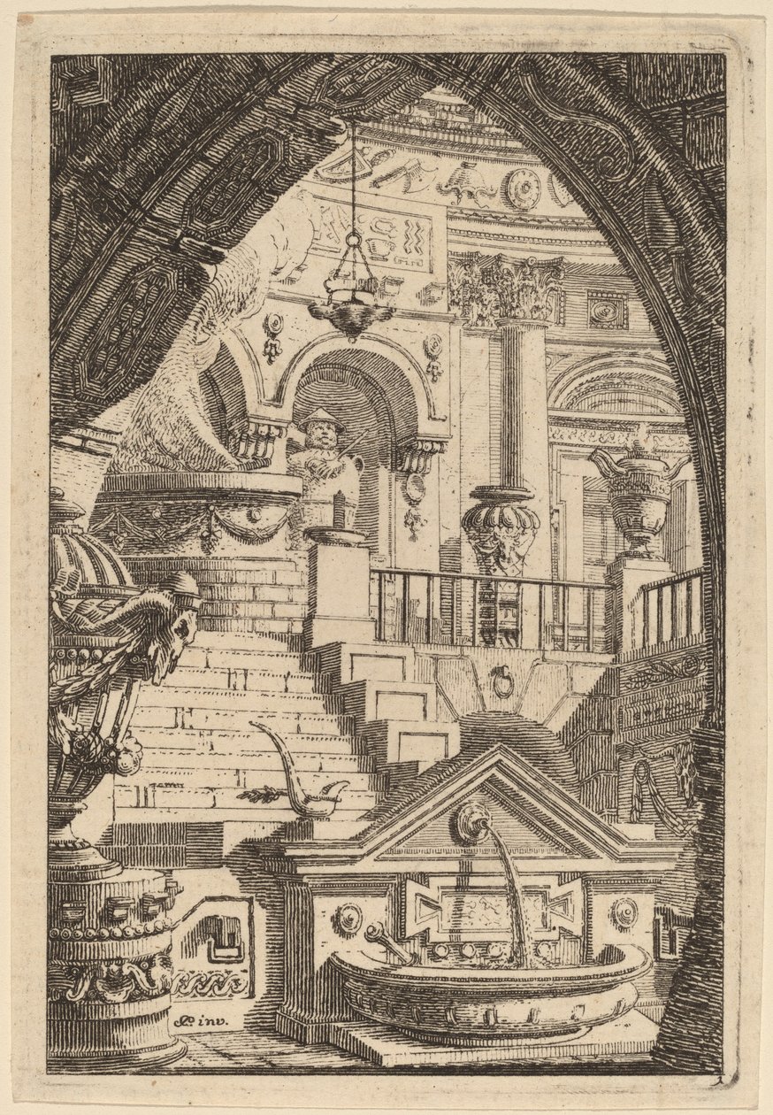 Fantasia di un tempio antico da Carl Schütz