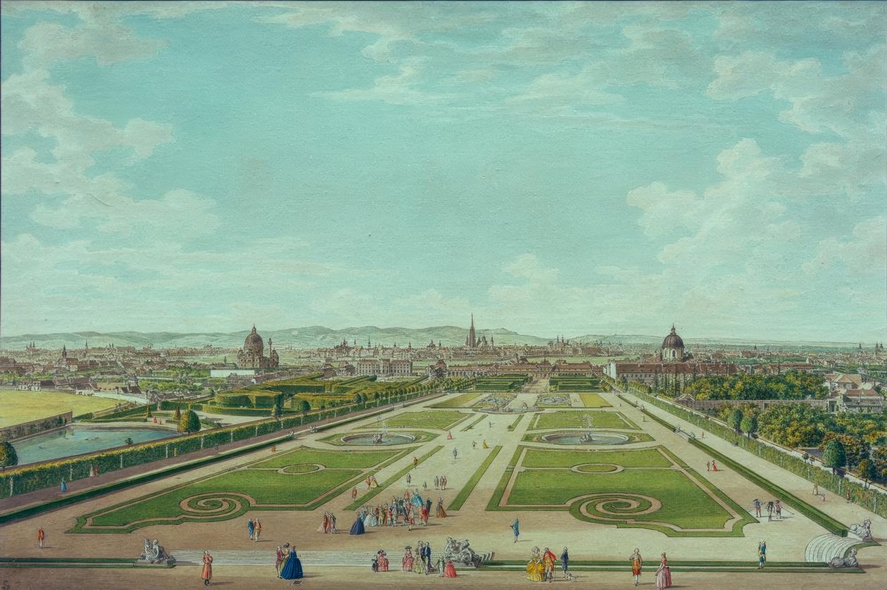 Vienna vista dal Belvedere Superiore da Carl Schütz