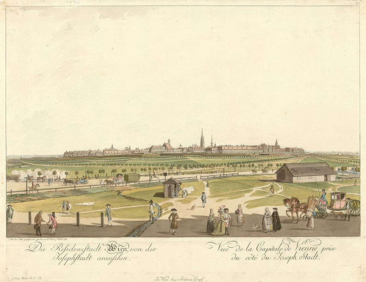 Vienna vista da Josephstadt da Carl Schütz