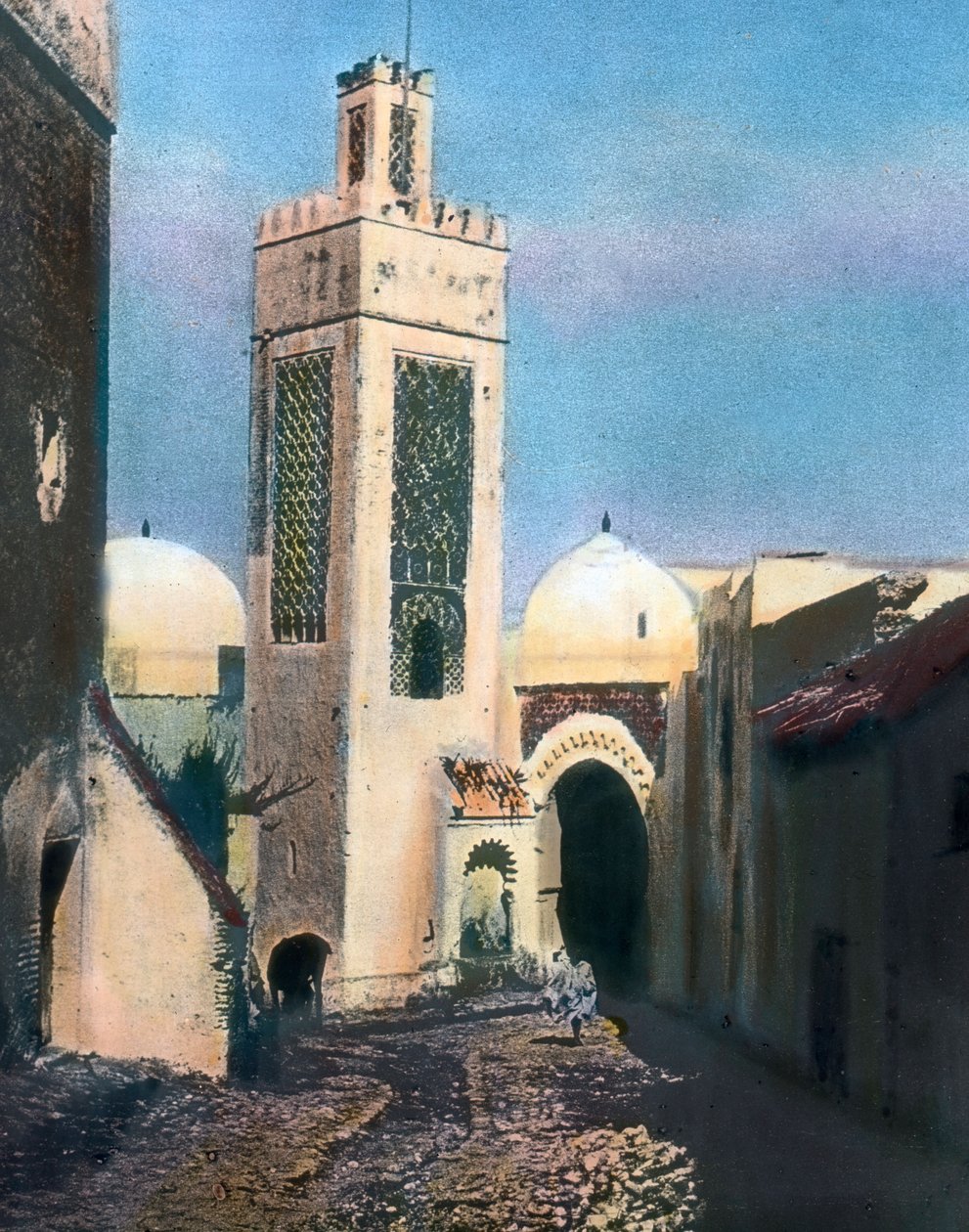 Nord del Marocco, Tetouan, Minareto della moschea di Sidi Saidi, data immagine: circa 1910. Archivio Carl Simon da Carl Simon