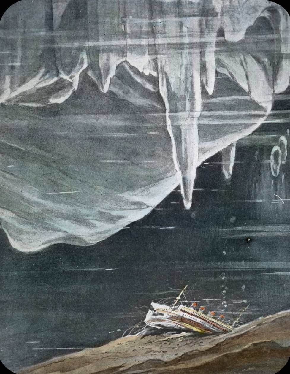Il viaggio inaugurale del Titanic 1912, disastro del Titanic, illustrazione, l